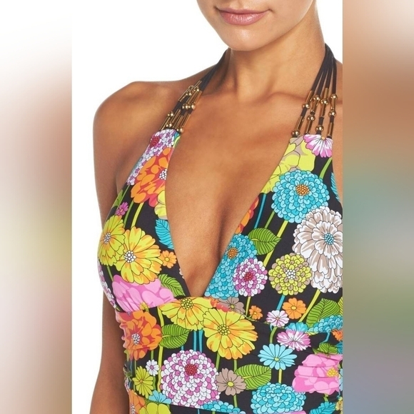 Trina Turk Santiago Halter One-Piece Swimsuit - Picture 3 of 7